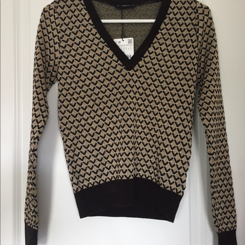 Zara Jacquard Sweater (NWT)